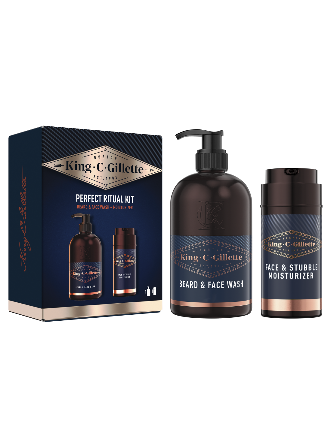 king-c-gillette-beard-wash-350ml-moisturizer-100ml